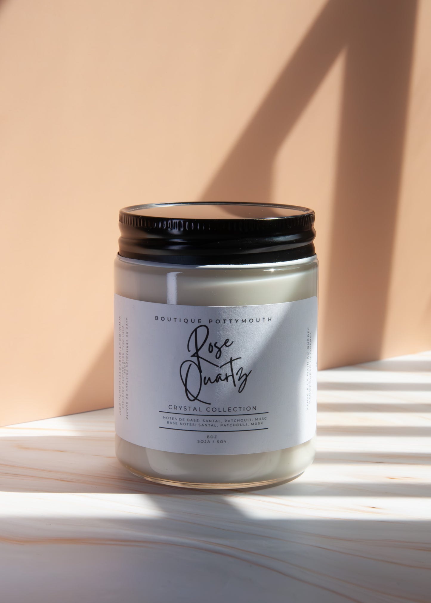Rose Quartz Classic Candle